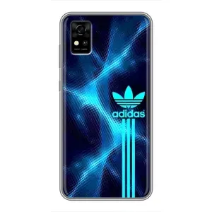 Чехлы Адидас для ZTE Blade A31 (AlphaPrint) (Синий Адидас)