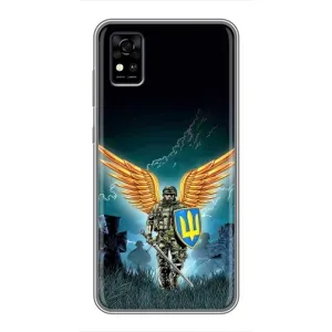 Чехлы с картинкой ЗСУ для ZTE Blade A31 (AlphaPrint) (Солдат ЗСУ)