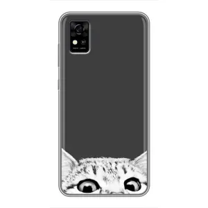 Чохол на ZTE Фенікс А31 з Котиками (VPrint) (Виглядає котик)