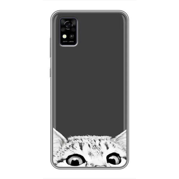Чехол с принтом «Выглядывает кот» для ZTE Blade A31