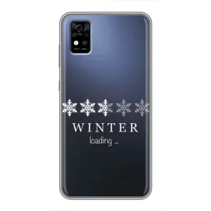 Зимні Чохли для ZTE Фенікс А31 - прозорий фон (Winter loading)