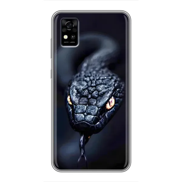 Чехол с принтом «Черная змея» для ZTE Blade A31