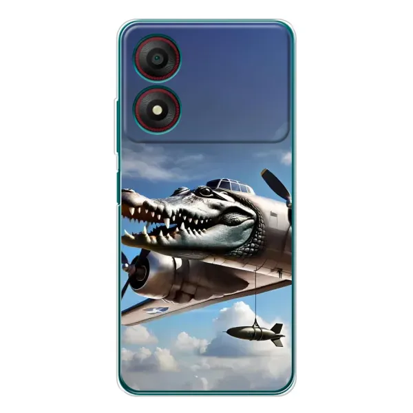 Чехол с принтом «Бомбардиро крокодило» для ZTE Blade A34 Чехол с принтом «Бомбардиро крокодило» для ZTE Blade A34