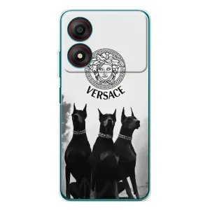 Чехлы VERSACE для Блейд А34 (PREMIUMPrint) (Доберман Версаче)