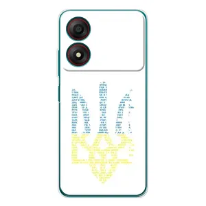 Чехлы для ZTE Blade A34 Укр. Символика (AlphaPrint) (Герб из букв)