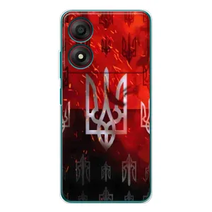 Украинские Чехлы для ZTE Blade A34 с картинкой УПА (AlphaPrint) (ГЕРБ УПА)