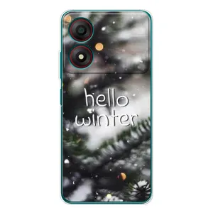 Новогодние, Праздничные Чехлы для ZTE Blade A34 - 2024 год (Hello winter)