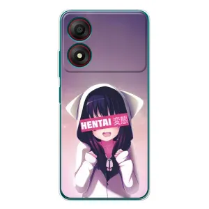 Чехлы Персонажи Аниме Наруто для ZTE Blade A34 (AlphaPrint) (Hentai chan)