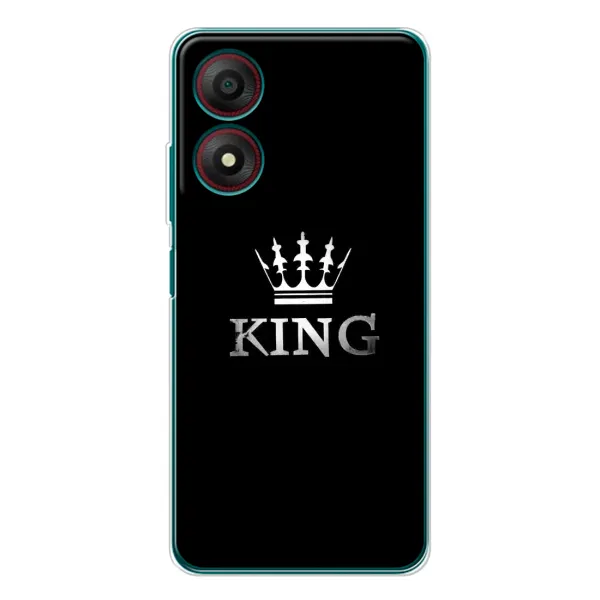 Чехол с принтом «KING» для ZTE Blade A34 Чехол с принтом «KING» для ZTE Blade A34