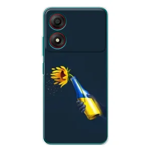 Чехол для Патриота Украины ZTE Blade A34 - (AlphaPrint) (Коктейль молотова)