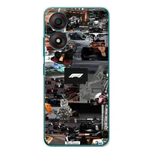 Чехол Формула1 на ZTE Blade A34 (Гоночный коллаж Ф1)