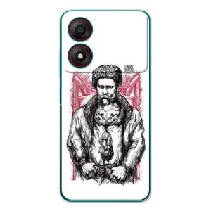 Чехлы для ZTE Blade A34 с принтом Тараса Шевченко (AlphaPrint) (Козак Шевченко)