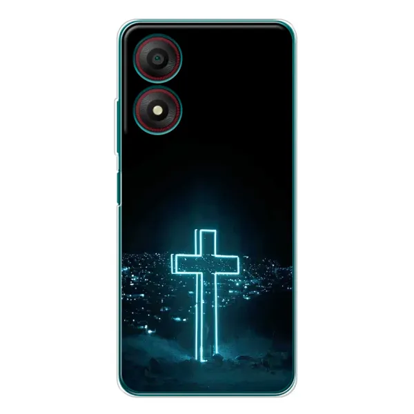Чохол з принтом «Хрест і місто» для ZTE Blade A34