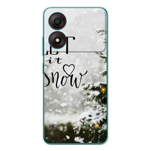 Чехол с принтом «Let it snow» для ZTE Blade A34