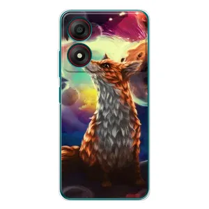 Чехлы с картинкой Лисички для ZTE Blade A34 (VPrint) (Лисица в космосе)