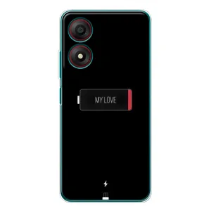 Чехлы для любимой на Блейд А34 (VPrint) (Love battery)