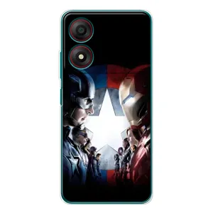 Чохол з принтом «Марвел стайл» для ZTE Blade A34