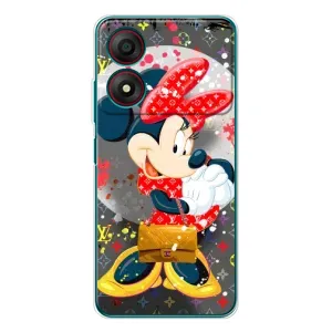 Чехол Disney Mouse ZTE Blade A34 (PREMIUMPrint) (Minni с бантиком)