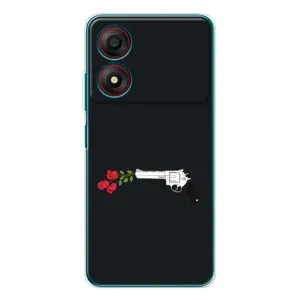 Чехлы (ART) Цветы на ZTE Blade A34 (VPrint) (Неожиданные цветы)