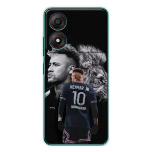 Чехол Неймар для ZTE Blade A34 (AlphaPrint) (Неймар Лев)