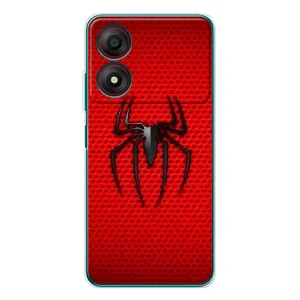 Чехол с человеком пауком для ZTE Blade A34 - (AlphaPrint) (Паук Марвел)