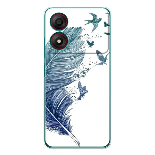 Чехол с принтом «Перышко» для ZTE Blade A34 Чехол с принтом «Перышко» для ZTE Blade A34