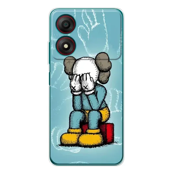Чохол з принтом «Плач Bearbrick» для ZTE Blade A34