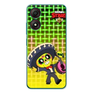 Чехлы Brawl Stars для ZTE Blade A34 (AlphaPrint) (Поко в самбреро)