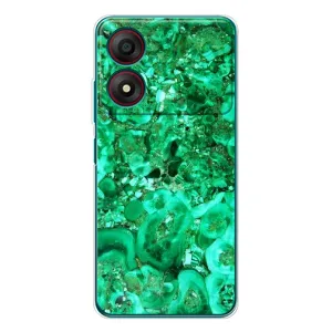 Мраморний чехол на ZTE Blade A34 (VPrint) (Салатовий Мрамор)