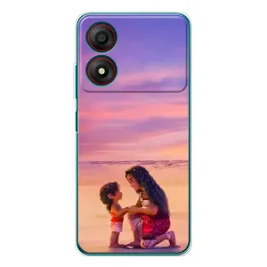 Чехол с мультфильмом Моана ZTE Blade A34 (Маленькая Ваяна)