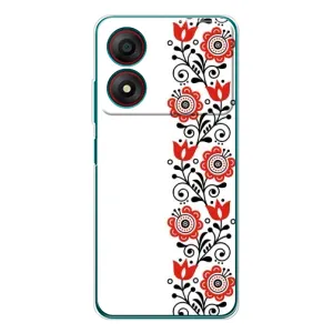 Чехол для Патриота Украины ZTE Blade A34 - (AlphaPrint) (Яркая вишиванка)