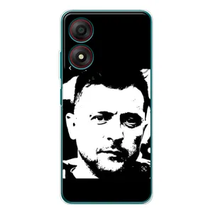 Чохол для ZTE Blade A34 (AlphaPrint - с принтом Зеленського) (Зеленский АРТ)