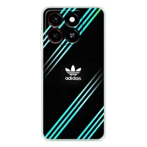 Чехлы Адидас для ZTE Blade A35 (AlphaPrint) (Адидас с полосами)