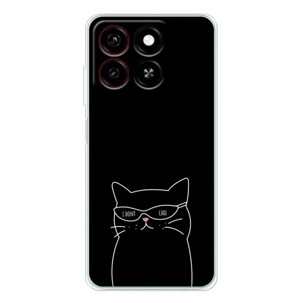 Чехол с принтом «Равнодушный кот» для ZTE Blade A35 Чехол с принтом «Равнодушный кот» для ZTE Blade A35
