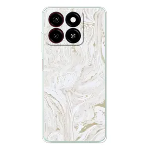Мраморный чехол на ZTE Blade A35 (VPrint) (Белый мрамор)