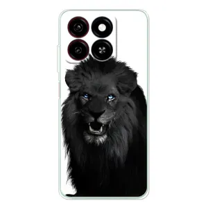 Чехлы с картинками животных ZTE Blade A35 (Черный ЛЕВ)