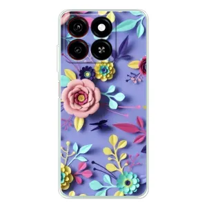 Чехлы с Цветами для ZTE Blade A35 (VPrint) (Цветочный дизайн)