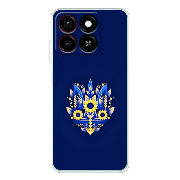 Чохол з принтом «Квітковий Герб» для ZTE Blade A35