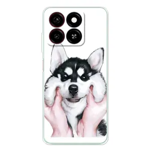 Чехлы с собаками для ZTE Blade A35 (VPrint) (Довольный Хаски)