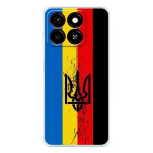 Украинские Чехлы для ZTE Blade A35 с картинкой УПА (AlphaPrint) (Флаг УПА)