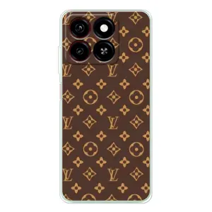 Чехлы Луи Витон для ZTE Blade A35 (AlphaPrint - LOUIS VUITTON) (фон LOUIS VUITTON)