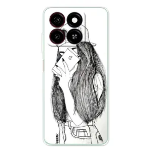 Чехол с печатью для ZTE Blade A35 - (Мода) (AlphaPrint) (Фото девочки)