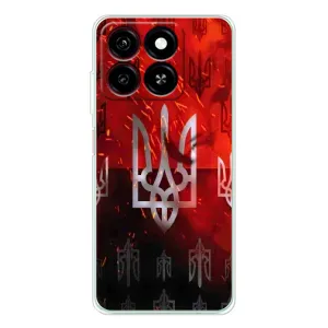 Украинские Чехлы для ZTE Blade A35 с картинкой УПА (AlphaPrint) (ГЕРБ УПА)