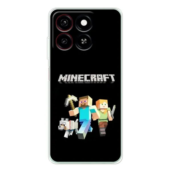 Чохол з принтом «герої Minecraft» для ZTE Blade A35 Чохол з принтом «герої Minecraft» для ZTE Blade A35
