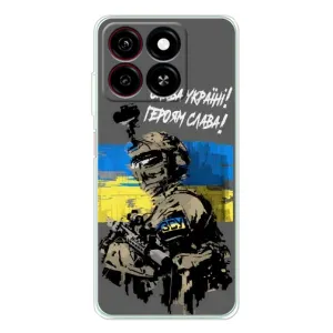 Чехлы с картинкой ЗСУ для ZTE Blade A35 (AlphaPrint) (Героям Слава)