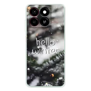Новогодние, Праздничные Чехлы для ZTE Blade A35 - 2024 год (Hello winter)