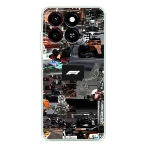 Чехол Формула1 на ZTE Blade A35 (Гоночный коллаж Ф1)