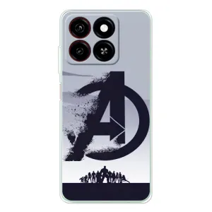 Чехлы с героями Марвел ZTE Blade A35 (VPrint) (Команда А)