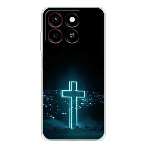 Чохол з принтом «Хрест і місто» для ZTE Blade A35