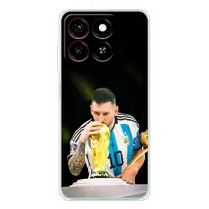Чехлы для ZTE Blade A35 (Leo чемпион) (AlphaPrint) (Кубок Месси)